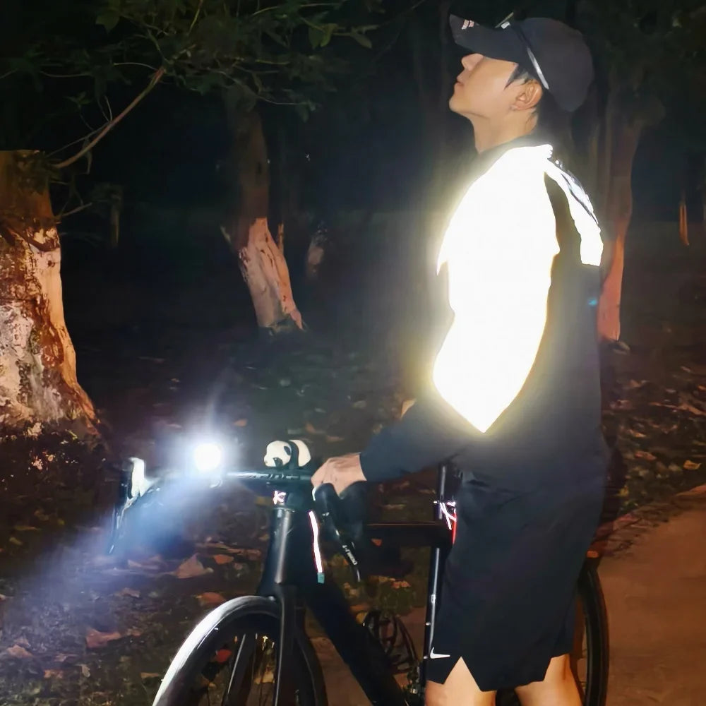 Reflective Cycling Jacket Winter Autumn Bicycle Windbreaker Bike Soft Windproof Waterproof Motorbike Jacket Men Coat