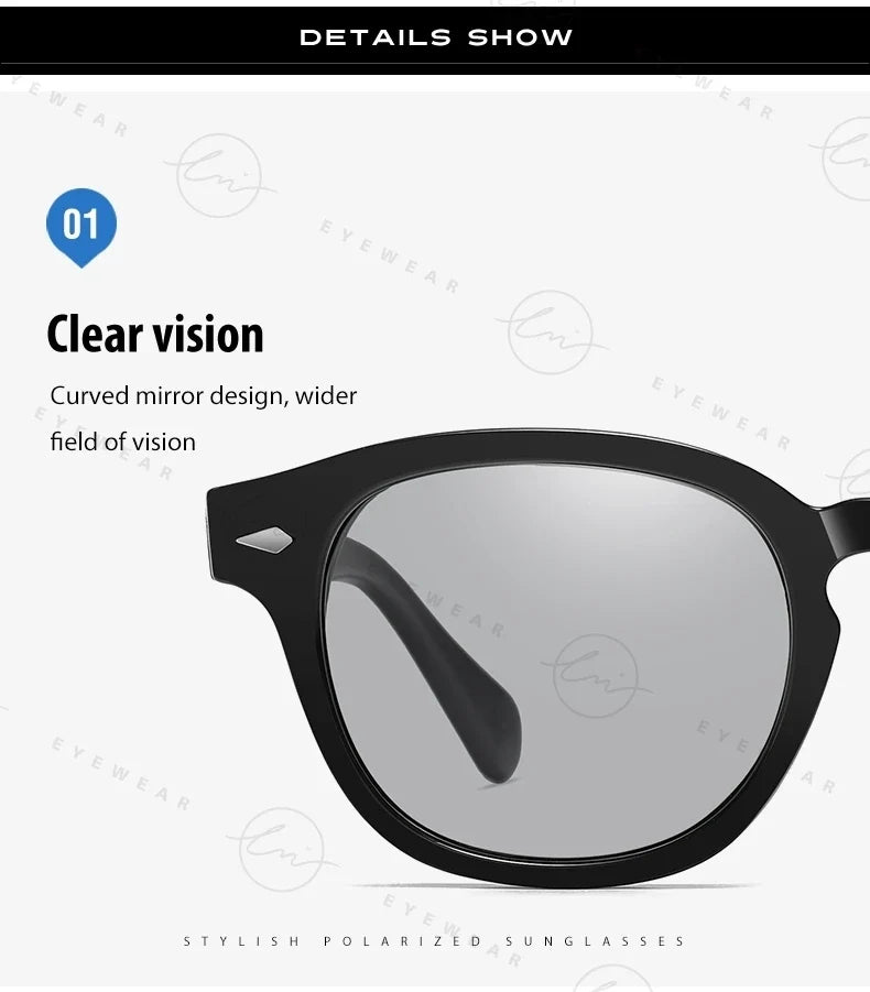 NEW Fashion Photochromic Sunglasses Women Men Polarized Blue Eyewear Drivign Outdoor UV Protection Eyewear gafas de sol mujer