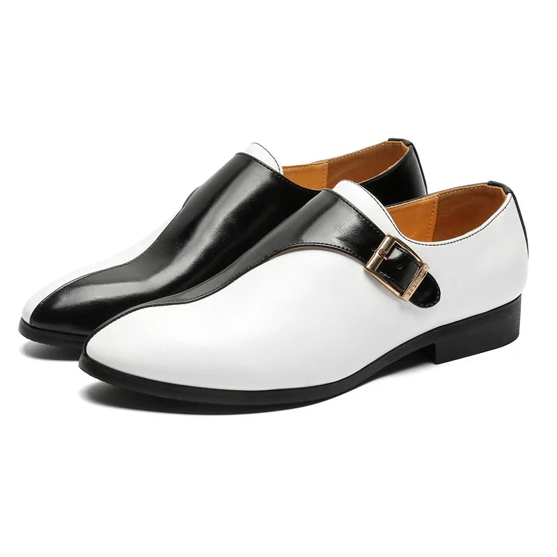Men's Formal Leather Dress Shoes – Elegant Oxford Style, Sizes 40–48, Classic Black or Brown