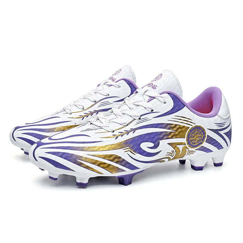 Original Soccer Cleats Man Training Shoes Outdoor Non-slip Children's Football Shoes Long Spikes Men's Futsal Shoes Size 32-45