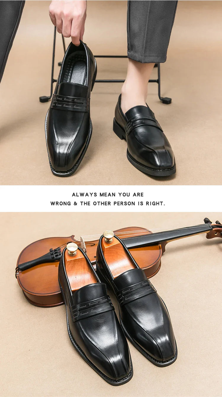 Mens Formal Business Oxford Shoes European Style Classic Comfortable Dress Shoes for Men