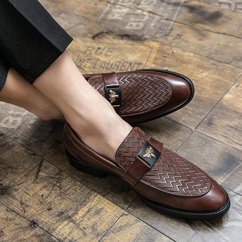 Fashion Size 6~13 Mens Dress Casual Leather Designer Wedding Mules Luxury Business Italian Slippers Loafers Oxford Shoes for Men