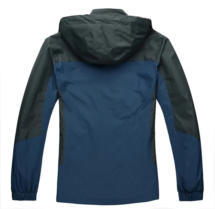 Camping Hiking Jacket Men Autumn Outdoor Sports Coats Climbing Trekking Windbreaker Travel Waterproof Jackets Black