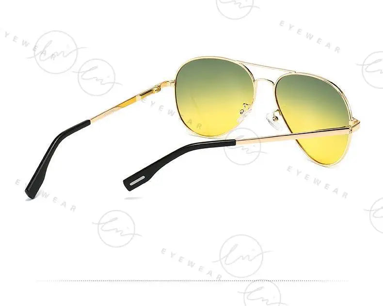 Aviation Photochromic Day Night Vison Sunglasses Men Polarized Fashion Sun Glasses Women Safe Driving Anti-Glare UV400