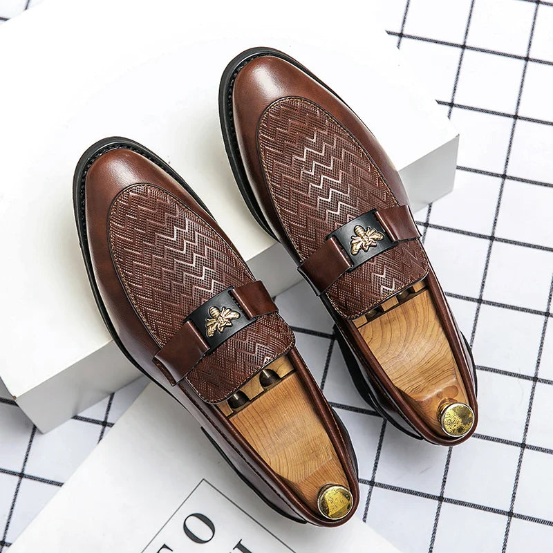 Fashion Size 6~13 Mens Dress Casual Leather Designer Wedding Mules Luxury Business Italian Slippers Loafers Oxford Shoes for Men