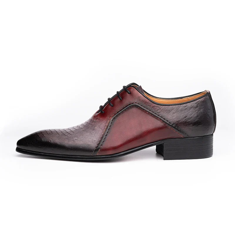 Luxury Business Men Oxford Shoe Elegant Top Quality Formal Genuine Leather Shoe Man Derby Brogues Shoes Wedding Party Shoes