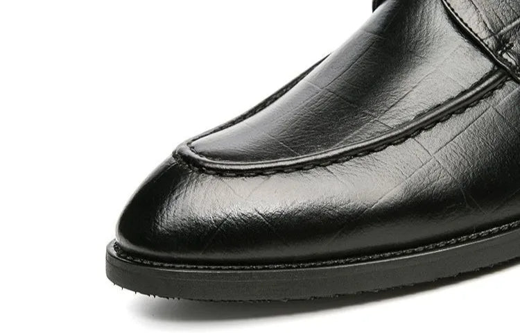 Men's British Style Leather Shoes Korean Version Pointed Toe Business Formal Trendy Versatile