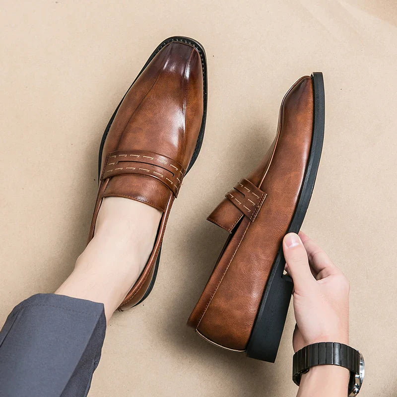Mens Formal Business Oxford Shoes European Style Classic Comfortable Dress Shoes for Men