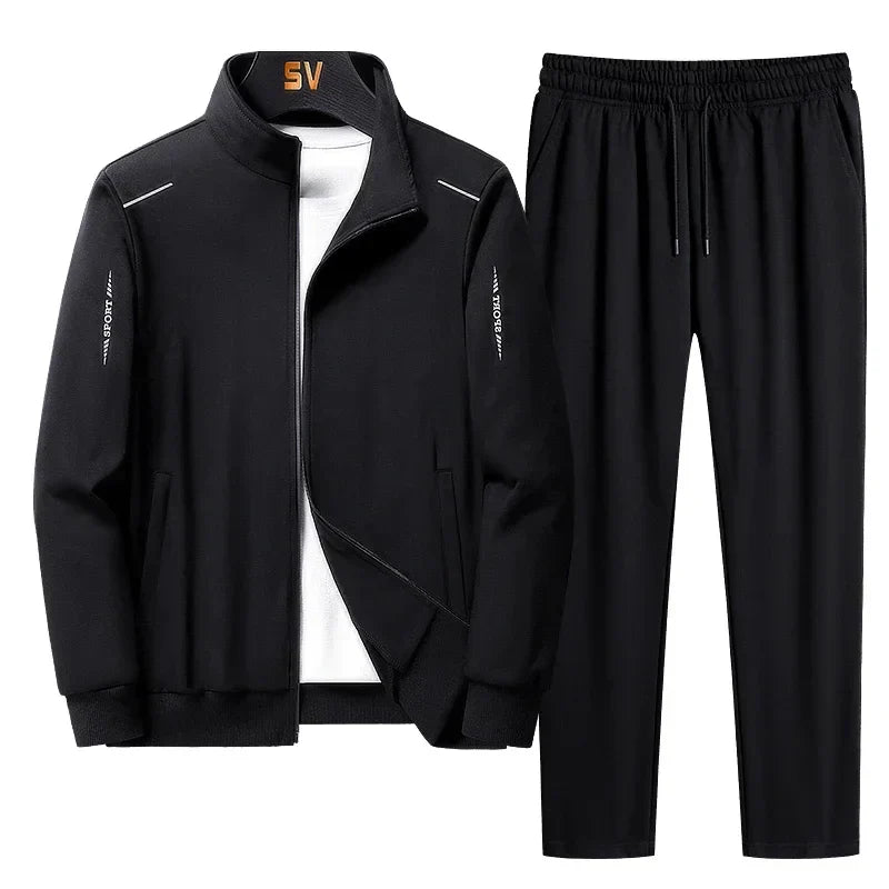 Men's Tracksuit Suit New Arrive Tracksuit Mens Casual Solid Solor Sweatpant Set Unisex Jogging Suit MEN Plus Size 6XL 7XL 8XL