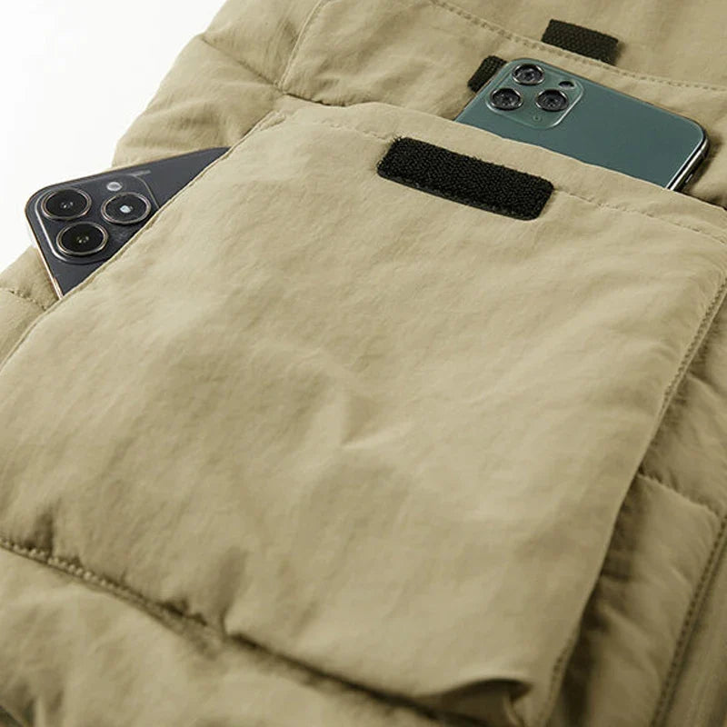 Men's Multi-Pocket Clothing Winter Vest Jackets Sleeveless Coat Fashion Large Size 6XL Male Warm Waistcoat Fleece Vest Men
