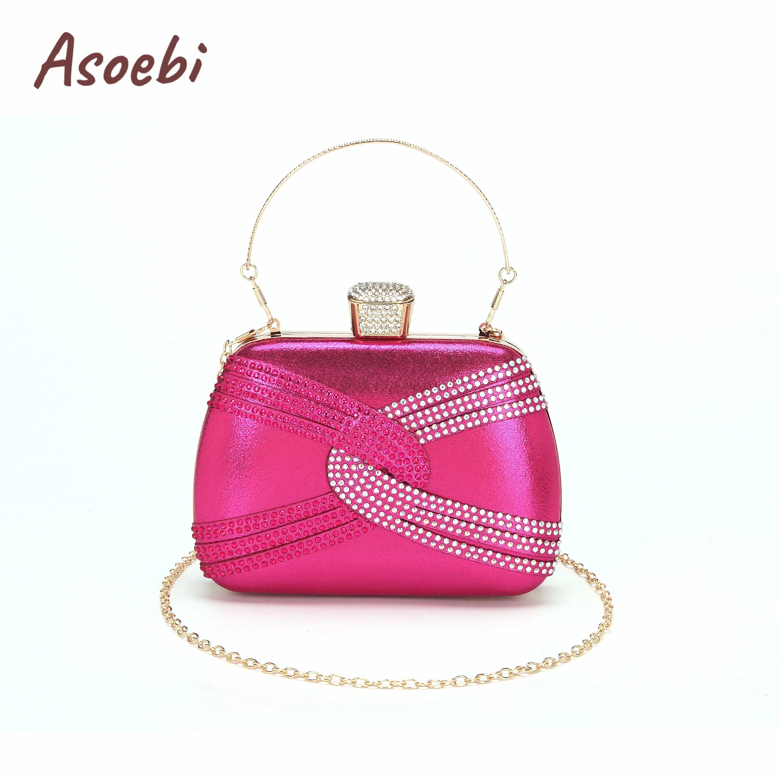 Purple Color Peep Toe Ladies Shoes Matching Bag Set