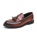 Men's Loafers Luxury Brand Leather Dress Shoes Breathable Slip-On Solid Formal Casual Shoes Handmade Designer Men Shoes Mocassin