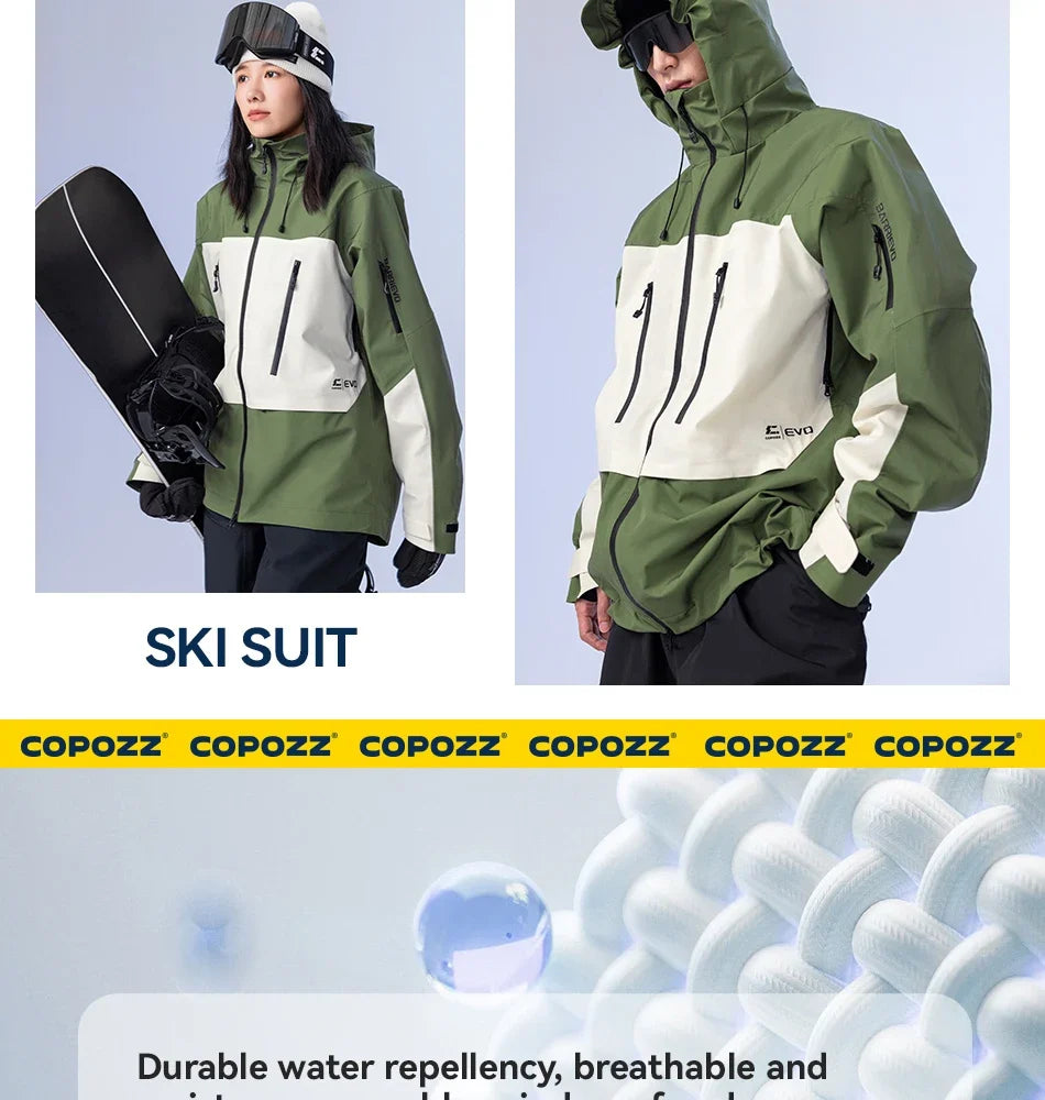 Skiing Coats Winter Warm Women Men Tracksuit Hooded Sports Snowboard Jacket Mountain Female Outwear Windproof Ski Clothes