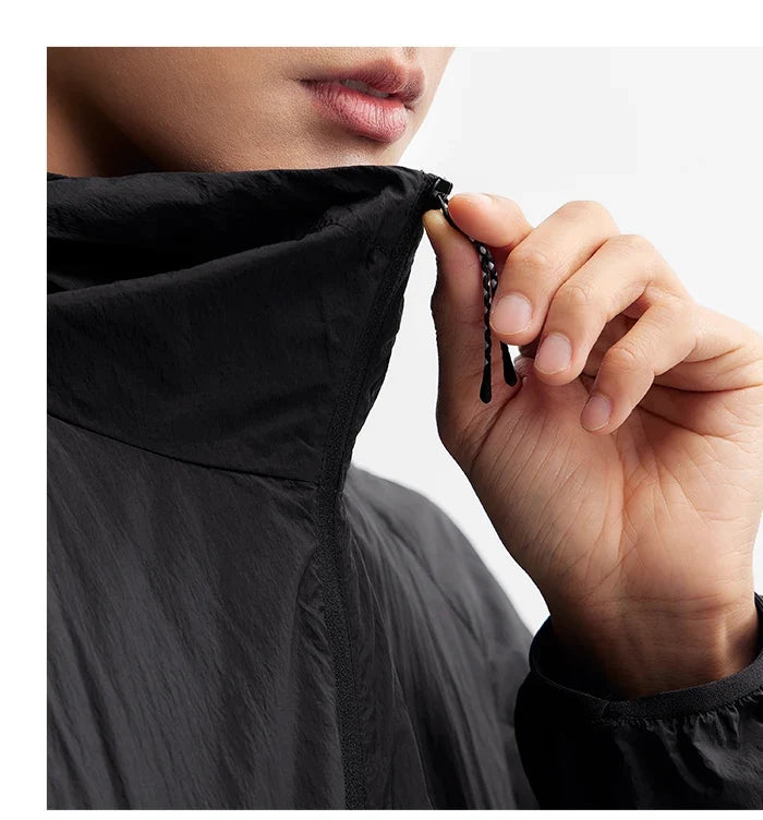 Jacket Men 2024 Summer New Coat Simple Solid Color Hooded Couple Wear Rotator Sleeve Light Sun Protective Clothing