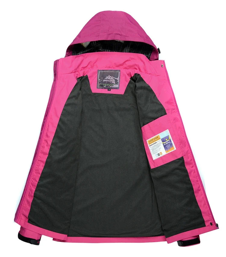Women's Waterproof Hiking Jacket Windproof Windbreaker Camping Hunting Climbing Trekking Fishing Coat Outdoor Clothing