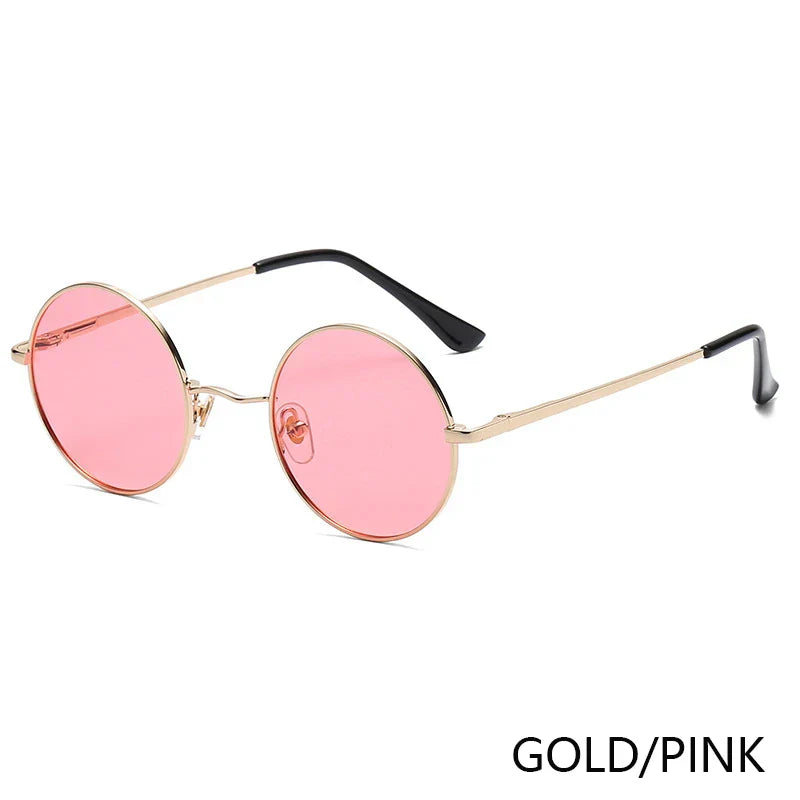 Retro Polarized Round Metal Frame Sunglasses Eyewear For Men and Women Driving Fishing Brand Designer Sun Glasses UV400