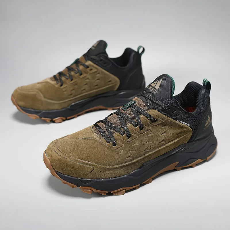 Latest Men's Hiking Shoes Wear-resistant Non-slip Outdoor Sneaker Rock Climbing Trekking Hunting Men Sports Suede Leather