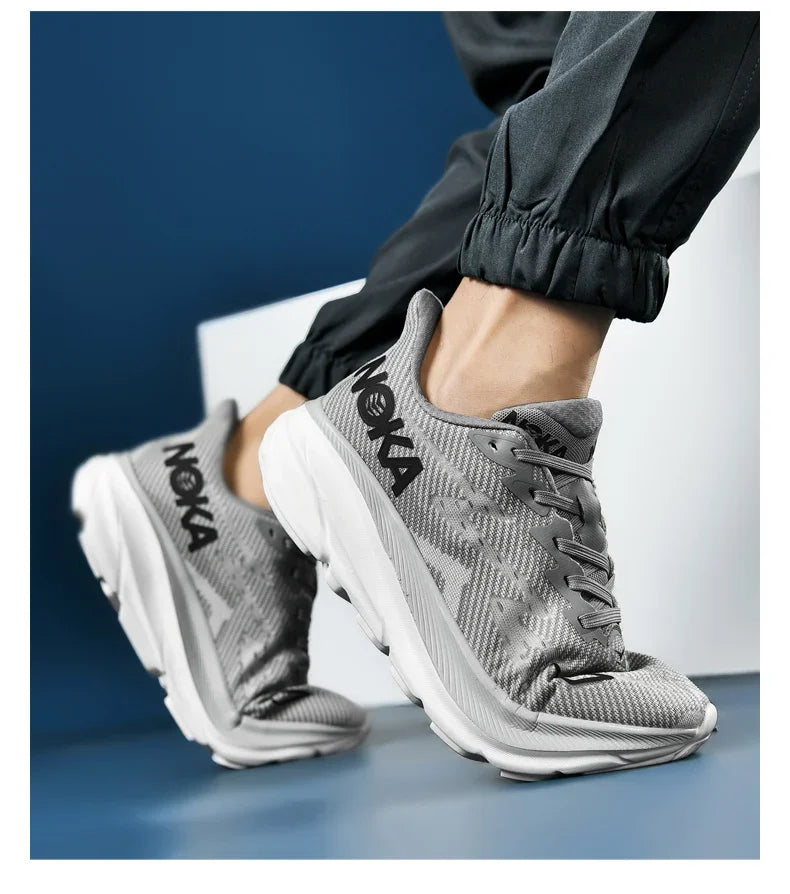 Men's Running Shoes Jogging Cushioning Outdoor Luxury Shoes Trainer Race Breathable Couple Non-Slip Sneakers Mesh Off-road Shoes