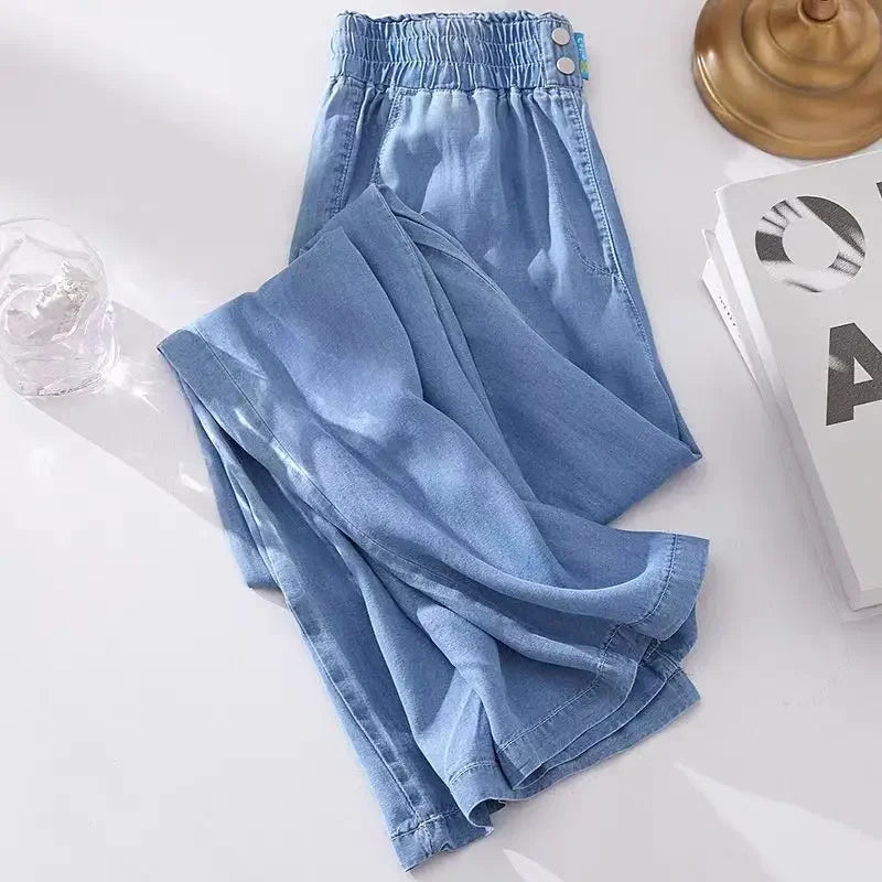 Women's Summer Trendy Brand Thin Wide Leg Pants