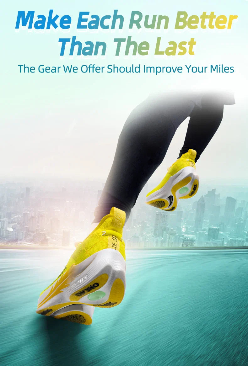 Carbon Fiber Plate Running Shoes Traction Shock Absorption Sneakers Professional Marathon PB Racing Sports Trainers Shoes
