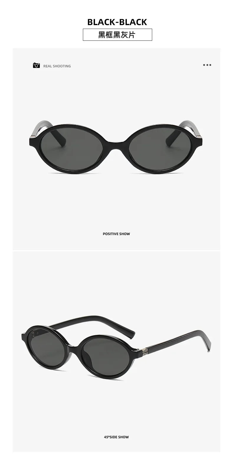 Designer UV400 Sunglasses Women Men New Trendy Oval Sun Glasses Ladies Vintage Small Round Gafas De Sol