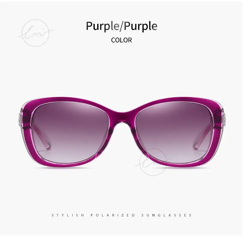Young Style Women's Sunglasses Gradient Polarized Driving Glasses Luxury Design Ladies Elegant Lunette De Soleil Femme