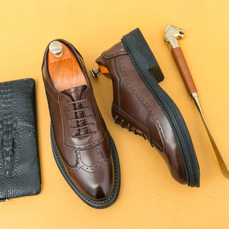 Men's Fashion Formal Leather Shoes – Classic Office & Event Dress Footwear