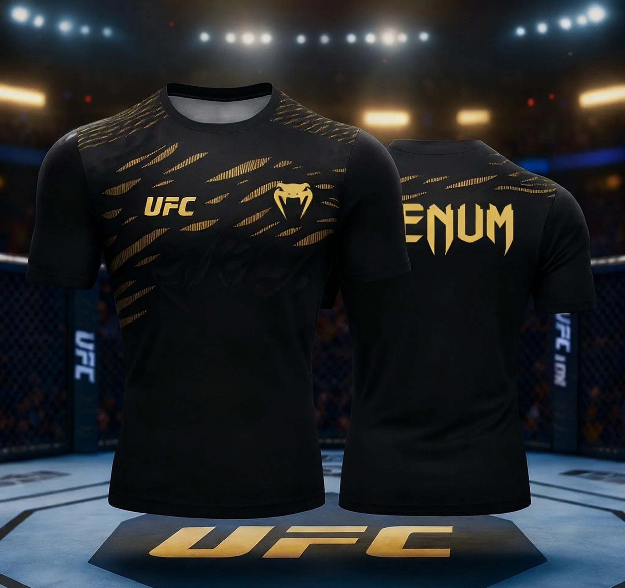 تي شيرت رجالي للتدريب UFC مطبوع بتقنية ثلاثية الأبعاد، صيفي بأكمام قصيرة، قميص رياضي كاجوال ومريح، للملاكمة وصالة الألعاب الرياضية MMA وأزياء الشارع