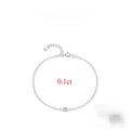 Trendy 0.1-0.5CT Moissanite Bracelets for Women Elegant Lab Diamond Adjustable Chain 925 Sterling Silver Wedding Jewelry