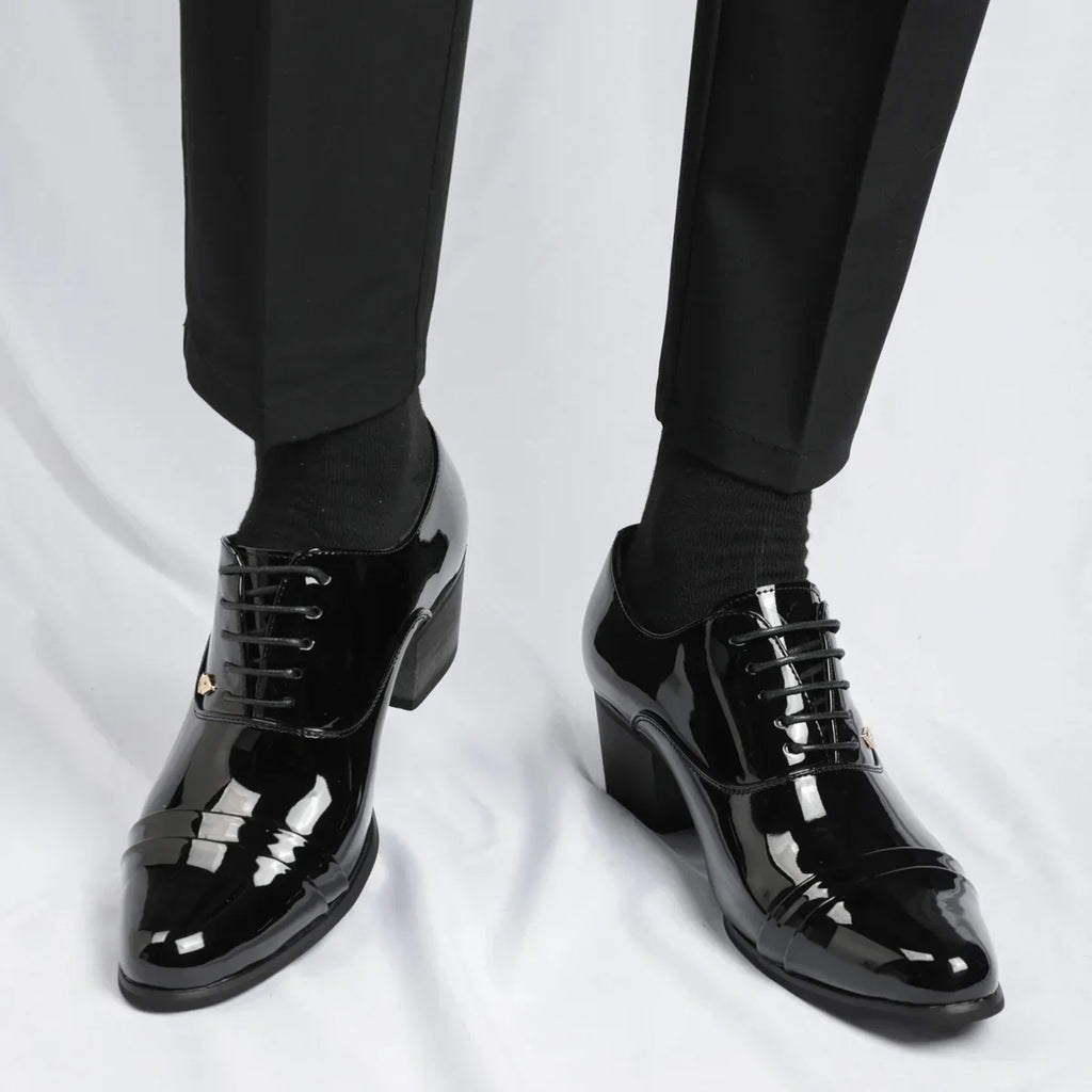 Trendy Men's Casual Black Brown Lace Up Oxford Cuban Shoes Gentleman Business Flats Dress Homecoming Footwear Zapatos Hombre