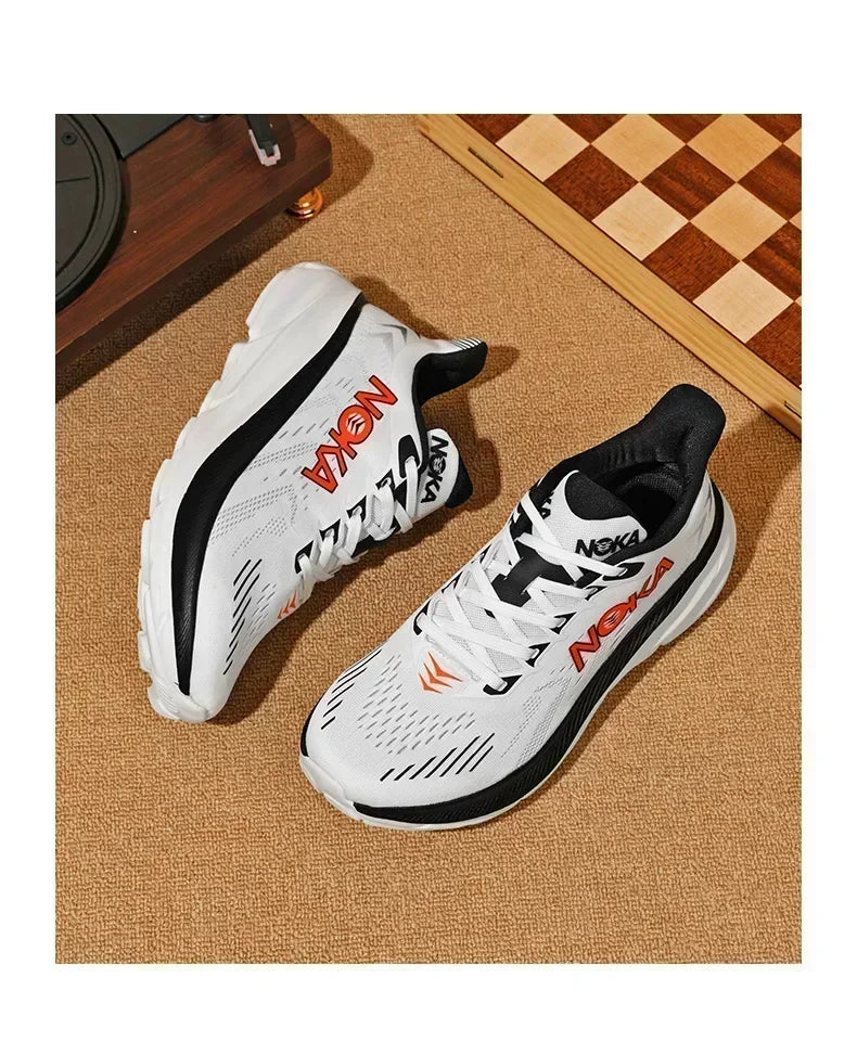 Men's Running Shoes Breathable Cushioning Luxury shoes Trainer Race Outdoor Couple Non-Slip Jogging Sneakers Mesh Off-road Shoes
