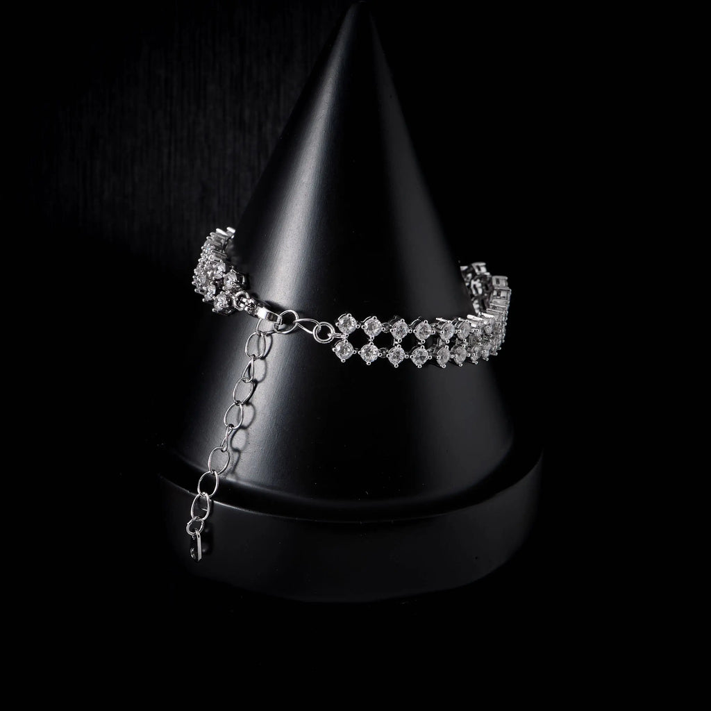 Choker Necklace Sets for Women Cubic Zirconia Bridal Jewellery Set Dubai Saudi Party Engagement Accessory