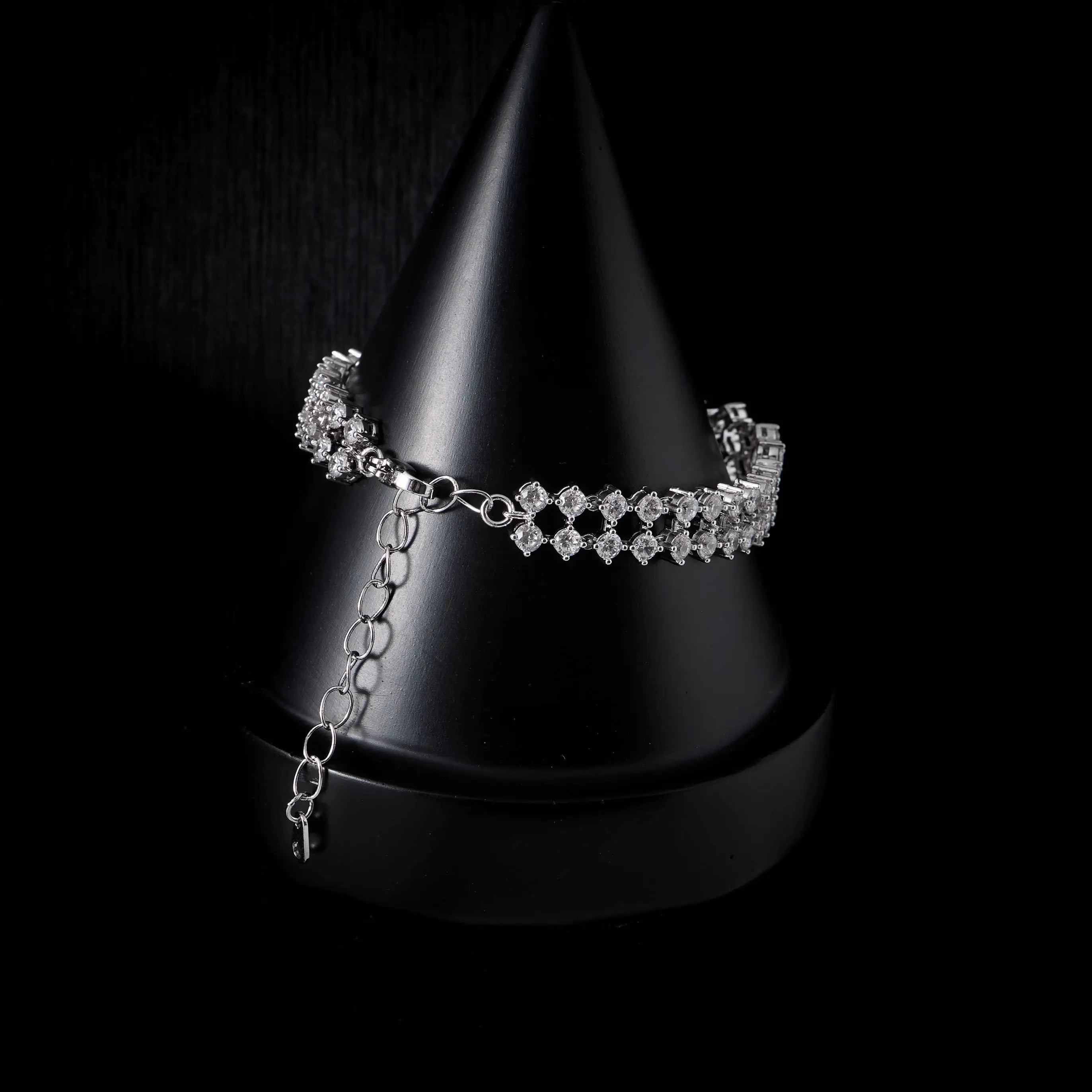 Choker Necklace Sets for Women Cubic Zirconia Bridal Jewellery Set Dubai Saudi Party Engagement Accessory