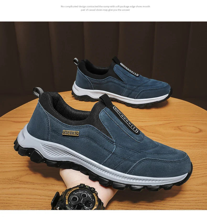 Outdoor Comprehensive Training Shoes Casual Men's Shoes Breathable Suede Leather Shoes Non-slip Walking Shoes Sports Shoes