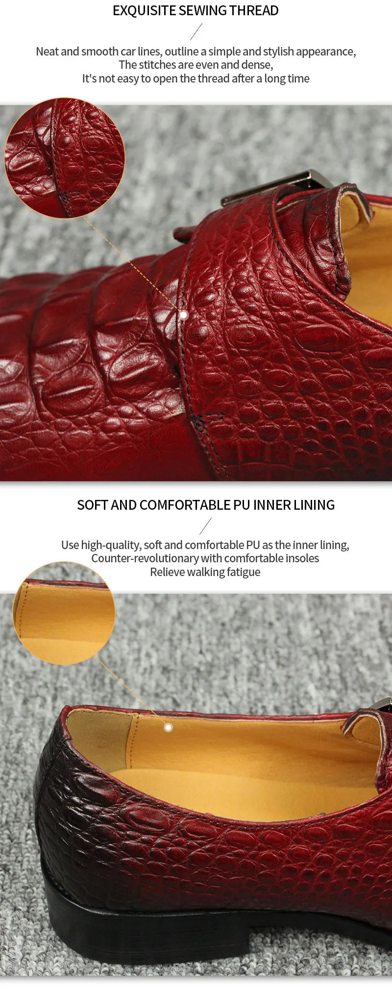 Luxury Crocodile Pattern Formal Leather Shoes Mens Monk Strap Oxford Mens Italy Style Loafers Sapato Social Masculino Zapatilla