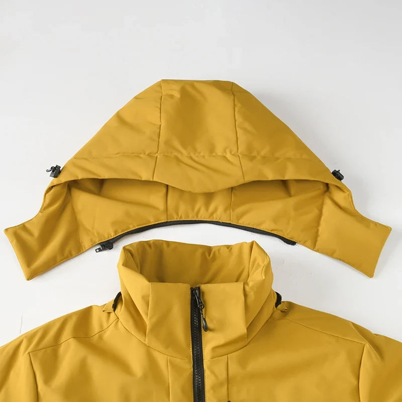 Warm Fleece Jacket Men Women Waterproof Windproof Winter Coat Unisex Outdoor Hiking Camping Skiing Climbing Windbreaker