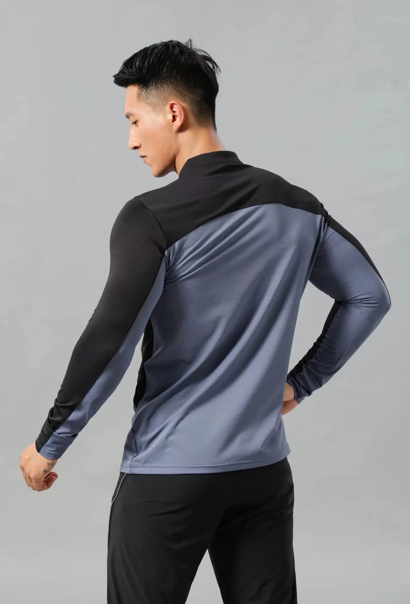 Men Athletics Top Running Shirts Long Sleeve Mens Basketball Sports Gym Fitness Guys T Shirt Clothing Quick Drying Breathable