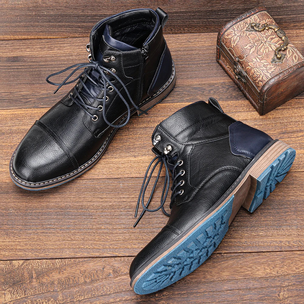 Retro Men Ankle Boots