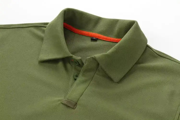 Men's Quick Dry pullover Long Sleeve Shirts Summer Plus Size Breathable Clothes Tactical Elastic Plain Turn-down T-shirts