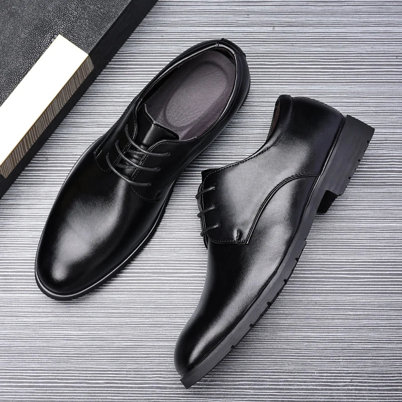 Men's Formal Leather Shoes – High-Quality Business & Wedding Dress Footwear