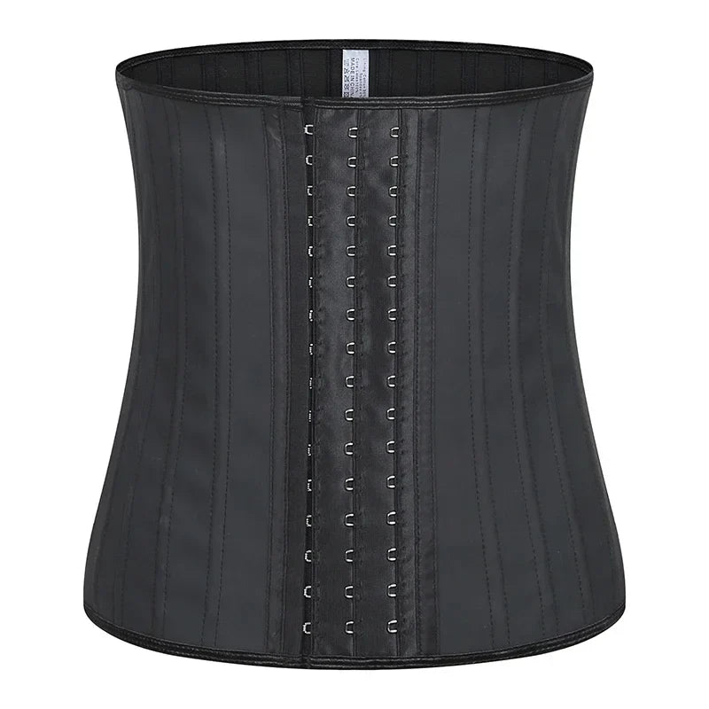 25 bones Waist Trainer Corset Latex Body Shapewear Women Tummy Shaper Belly Sheath Sllimming Belt Modeling Strap Weight Loss