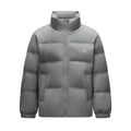 Down Jacket Men Textured Imitation Suede Stand Collar Loose 2025 Winter Man Clothing Warm Outerwear