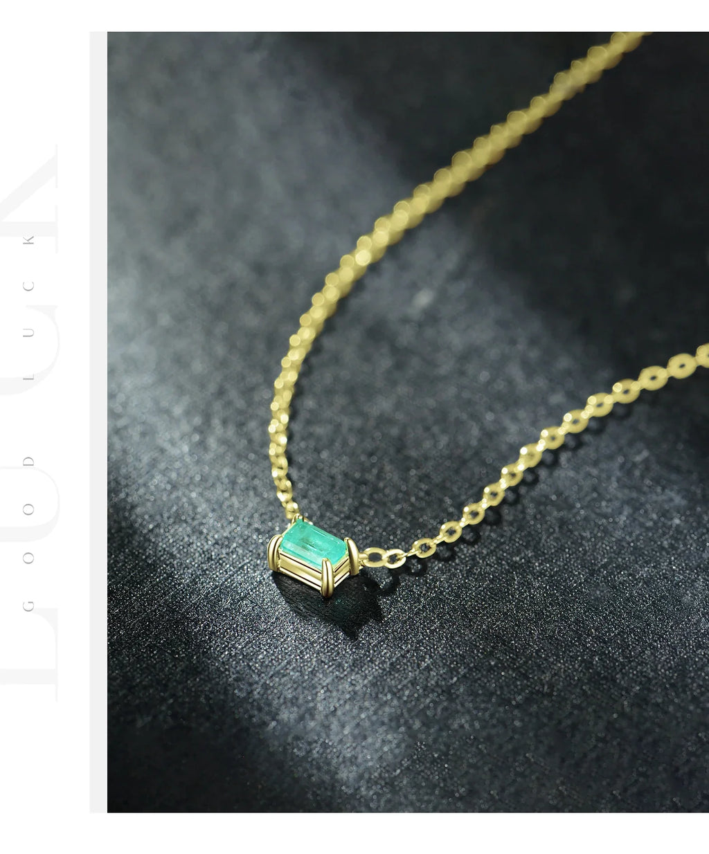 Authentic 925 Sterling Silver Green Tourmaline Necklace Pendant for Women Fashion Bijoux Wedding Statement Jewelry Gifts