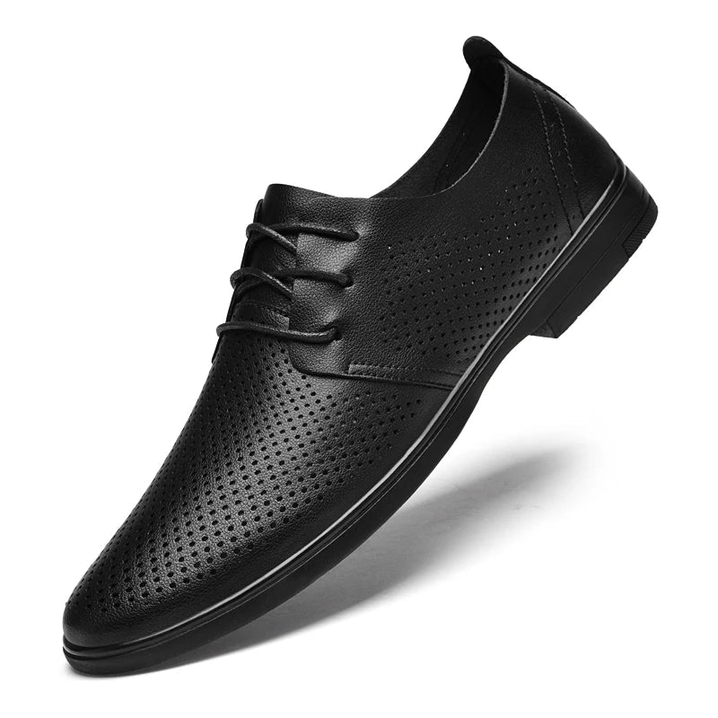 Classic Dress Mens Flats for Wedding Men Oxfords Shoes Fashion Casual Footwear Men New Genuine Leather for Male Walking Shoes