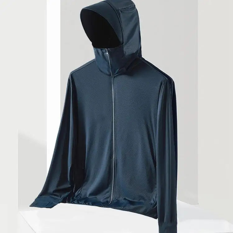 UV Protection Ice Silk Cool Feeling Sun Protection Clothing Lightweight Breathable Fishing Jacket Outdoor Sports Shirt