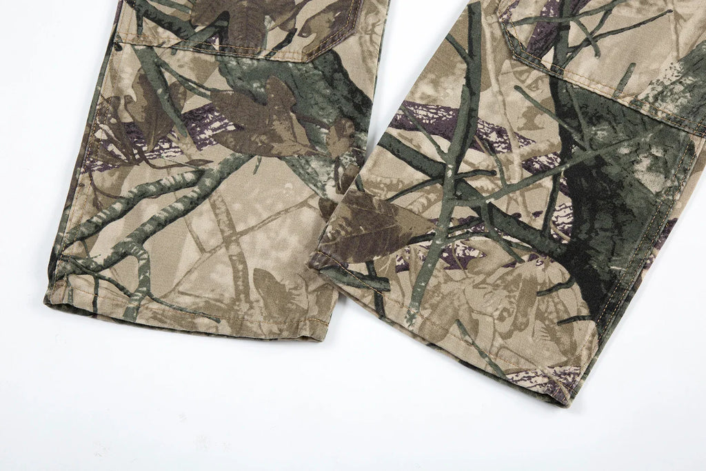 High Street Leaf Camouflage Logging Pants for Men