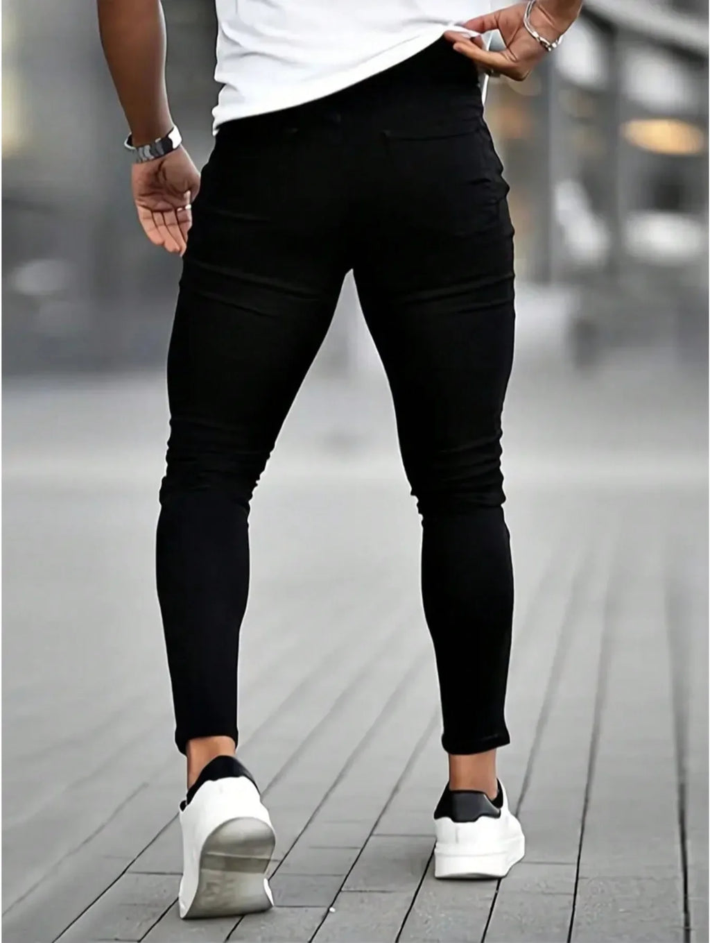 Men's Casual  Jeans, Versatile Elastic And Comfortable Jeans Suitable For All Seasons, Versatile