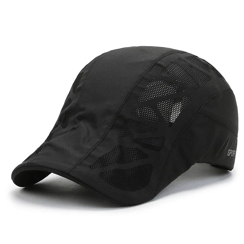 Sports Mens Sun Hats Breathable Mesh Quick-drying Visor Caps Outdoor