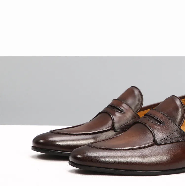 Italian Style Men's Loafers Tassel Genuine Suede Leather Comfortable Slip on Wedding Party Dress Shoes for Men Casual Shoes