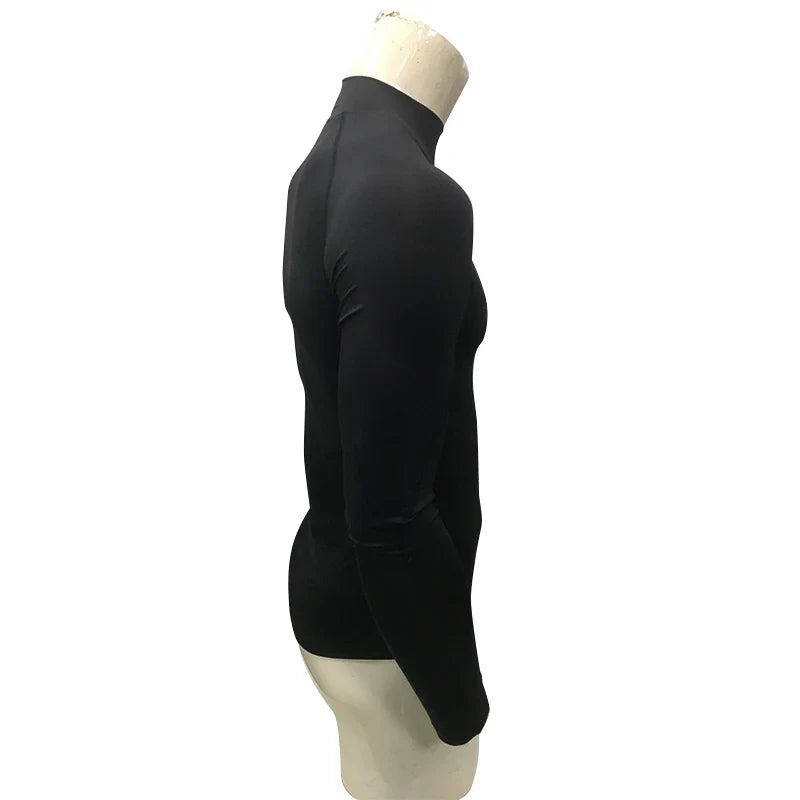Men Sports Long Sleeve Blouse Shirt Athletic Top Training UPF 50+ UV Protection Rash Guard Black Male Swimming Cycling T-Shirt